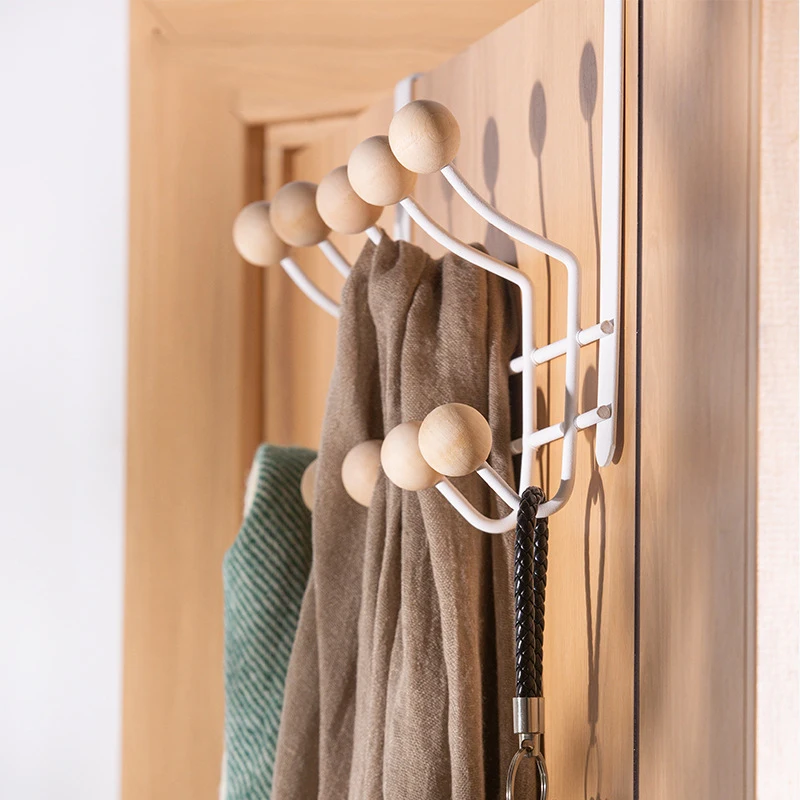 Bathroom Towel Rack Over The Door Hooks for Hanging Metal Wall Storage Without Punching U3008 | Дом и сад