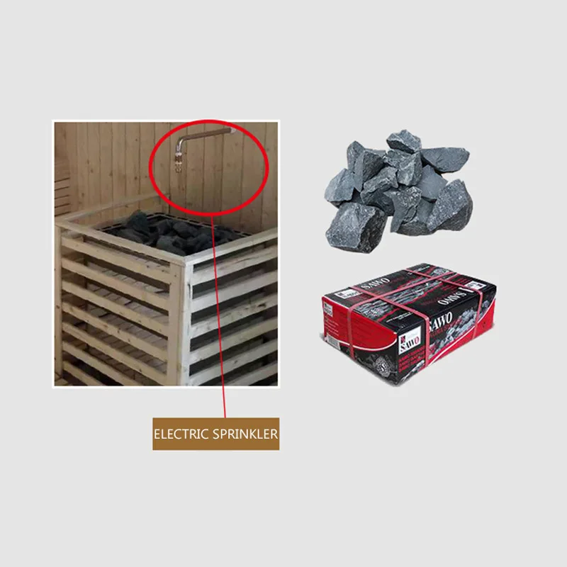 Sauna Stone Sauna Oven Special Volcanic Stone Sweat Steam Oven Dry Steam Room Accessories Sauna rocks 5