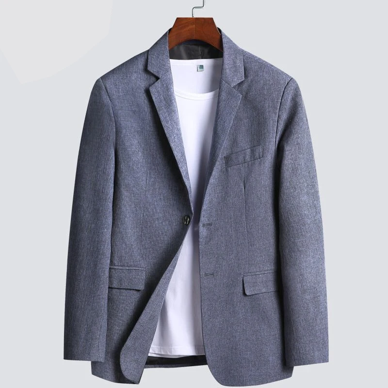 Gmiixder Spring Autumn Blazer New Men's Business Casual Suit Versatile Male Single West Convenience Checkered Suit Coat