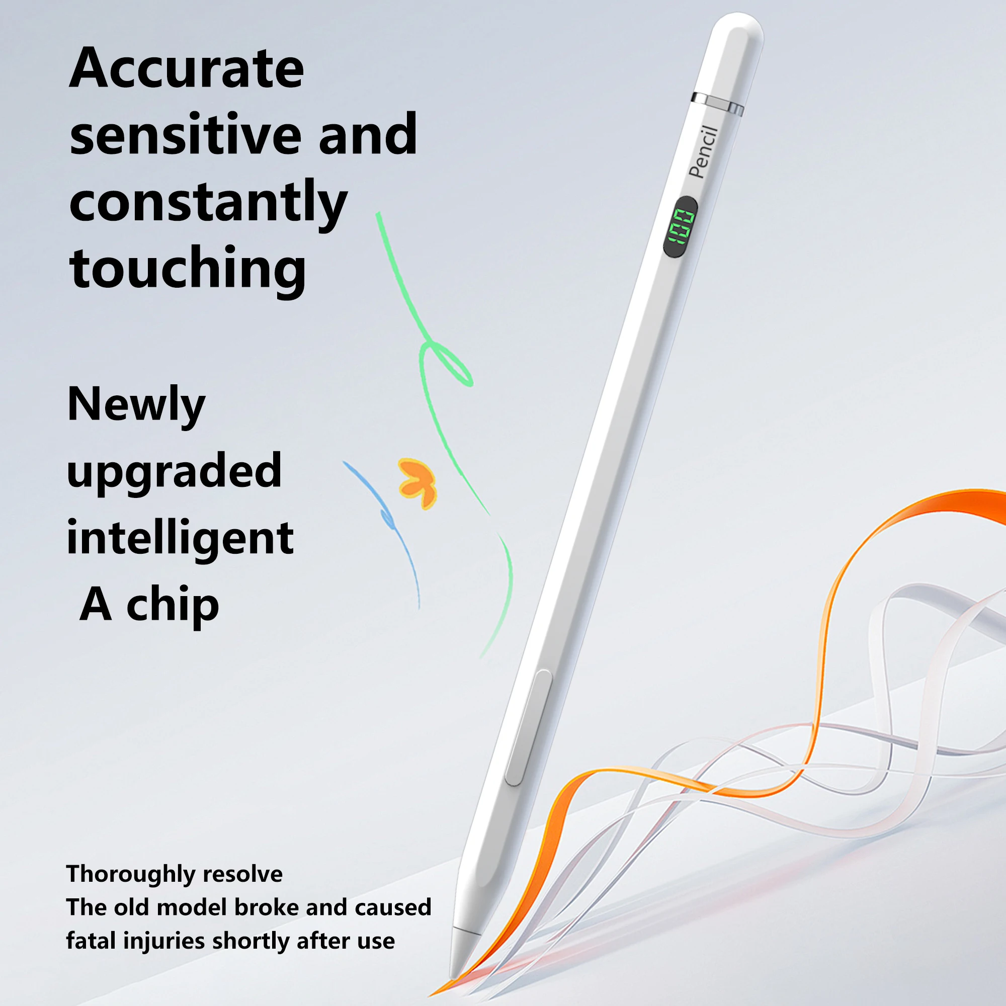 Stylus Pen for Apple Pencil 1 2 iPad 10th 9th 8th 7th 6th Air 5th 4th 3rd Generation Pro 12.9 Mini 6 5 Palm Rejection Power