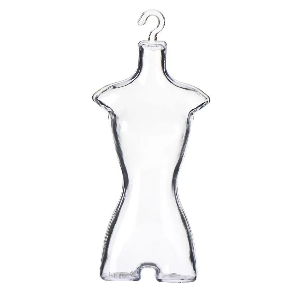 Plastic Transparent Gown Dress Clothes Holders Mannequin Model Hanger Stand Rack Holder Diy Cloth Display