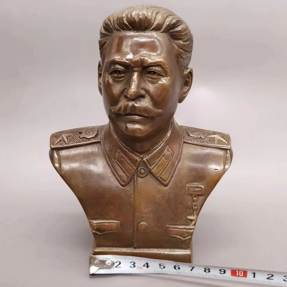 

Медная Статуэтка коллекции российский лидер Иосиф Сталин Бронзовая скульптура изысканное Скандинавское украшение для дома