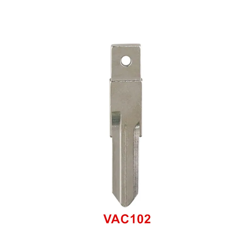 Car Key Blank Remote 10pcs VAC102 VA2 HU136 HU136TE For Renault Megan Modus Clio Kangoo Trafic Logan Sandero Duster car key blank remote