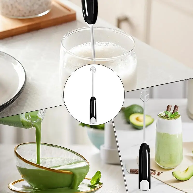 Drink Mixer Handheld Battery Operated UV Light Electric Whisk Frother 4000rpm Portable Intelligent Stirrers Electric For Coffee
