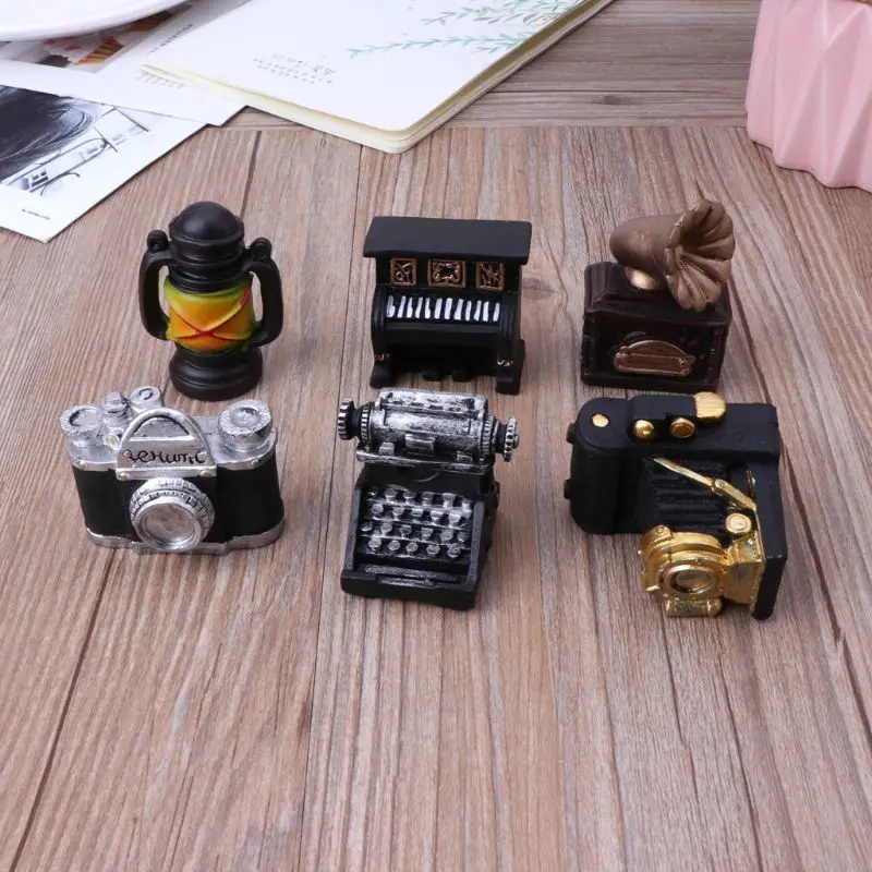 Mini lampe à huile décor faire semblant de jouer jouet pour maison de poupée Miniature maison de poupée accessoires Miniature