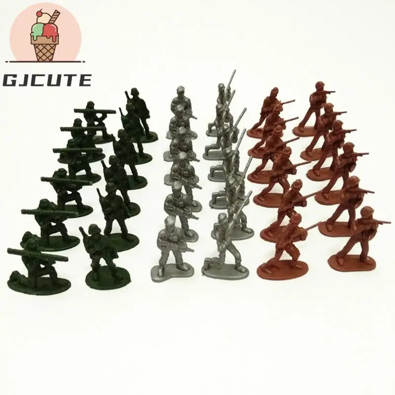 Children Toy Mini Classic Military Soldiers Figures Models Playset Desk Decor Toddler Army Men 100PCS for Action Figure