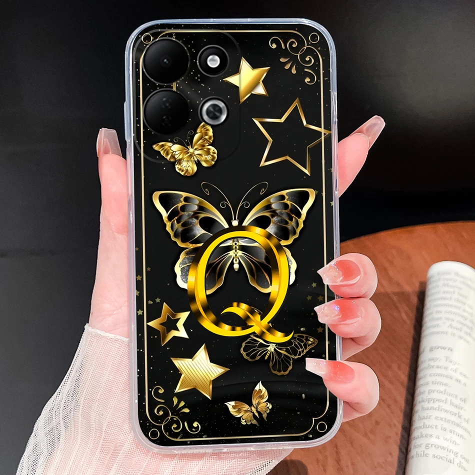 Couple Love Letters Soft Clear Silicone Phone Case - Full Protection & Anti-Slip Bumper