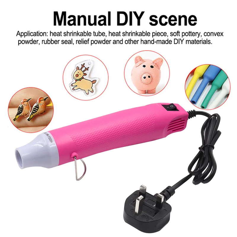 230V/110V DIY Heat Gun Handheld Mini Hot Air Tool 300W British /Japan Plug Soldering Blower Thermal Repair Electric Power Tool hot air gun heat gun mini hot air gun