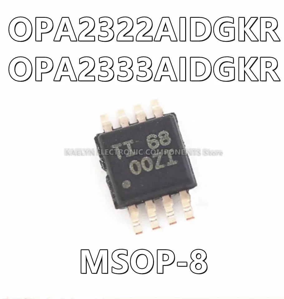 10 Pz/Lotto Muslimatopa2322 Obaq Muslimopa2333 Oozi Cmos, Amplificatore Zero-Drift 2 Circuiti Rail-To-Rail Msop-8
