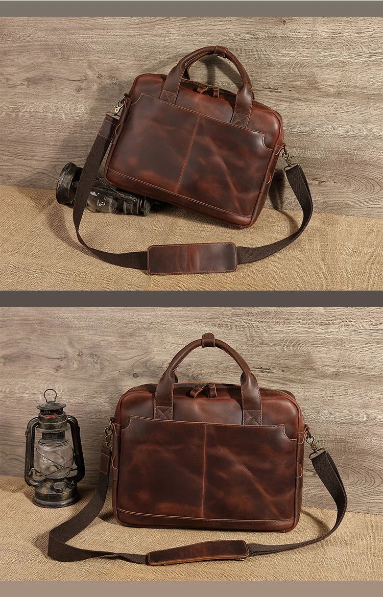 Talarurus Leather Business Laptop Bag