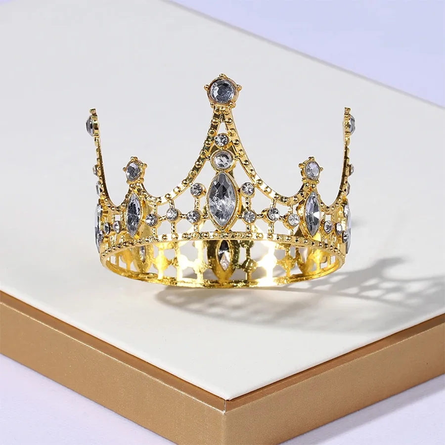 Hair Accessories Crown Headband Super Cute Small Tiaras and Crowns for Girls Party Prom Cake Decorations Children Birthday Crown Ornament
