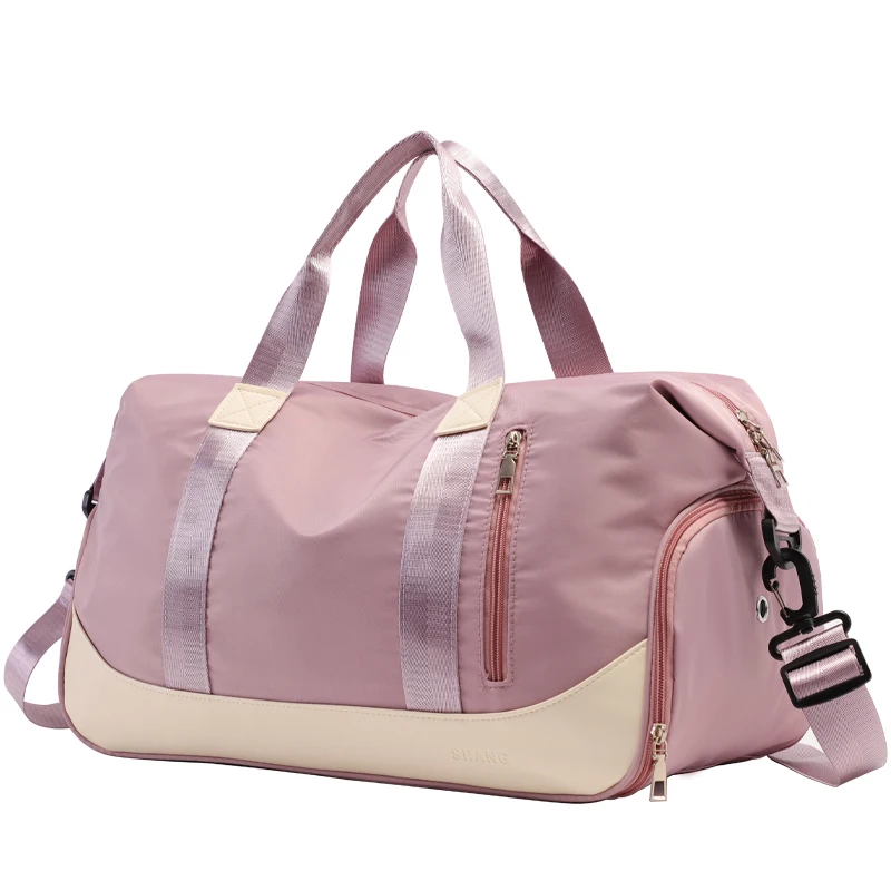 weekend-women's-travel-bag-large-waterproof-sports-gym-luggage-bag-duffle-voyage-handbag-oxford-cloth-ladies-crossbody