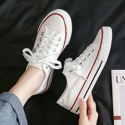 Trend Couple Canvas Shoes Men Women Fashion Sneakers Breathable Canvas Lace-up Casual Shoes Non-slip Soft Flat Vulcanized Shoes