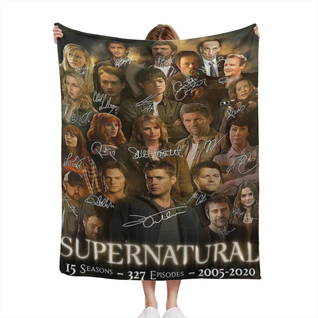 

Supernatural Light Blanket Flannel Warm Throw Nap Knee Blankets Warm Winter
