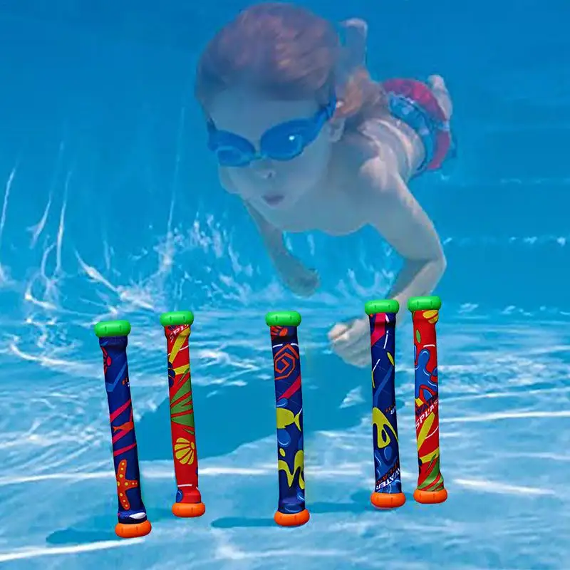 Pool Diving Sticks Pool Games And Toys For Kids Ages 8-12 Multicolor Diving Stick Toy Dive Toys Underwater