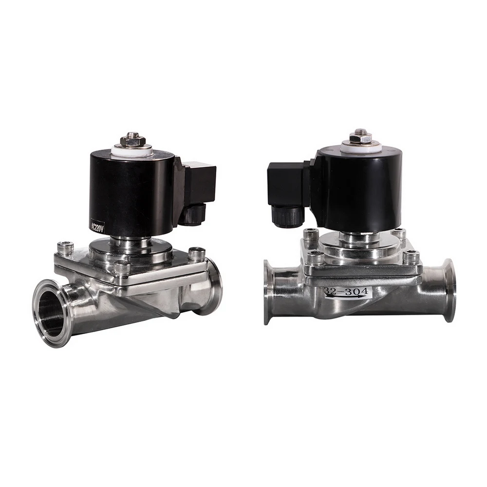 

1/2 inch Tri Clamp Stainless Steel Food Grade Sanitary Water Solenoid Valve