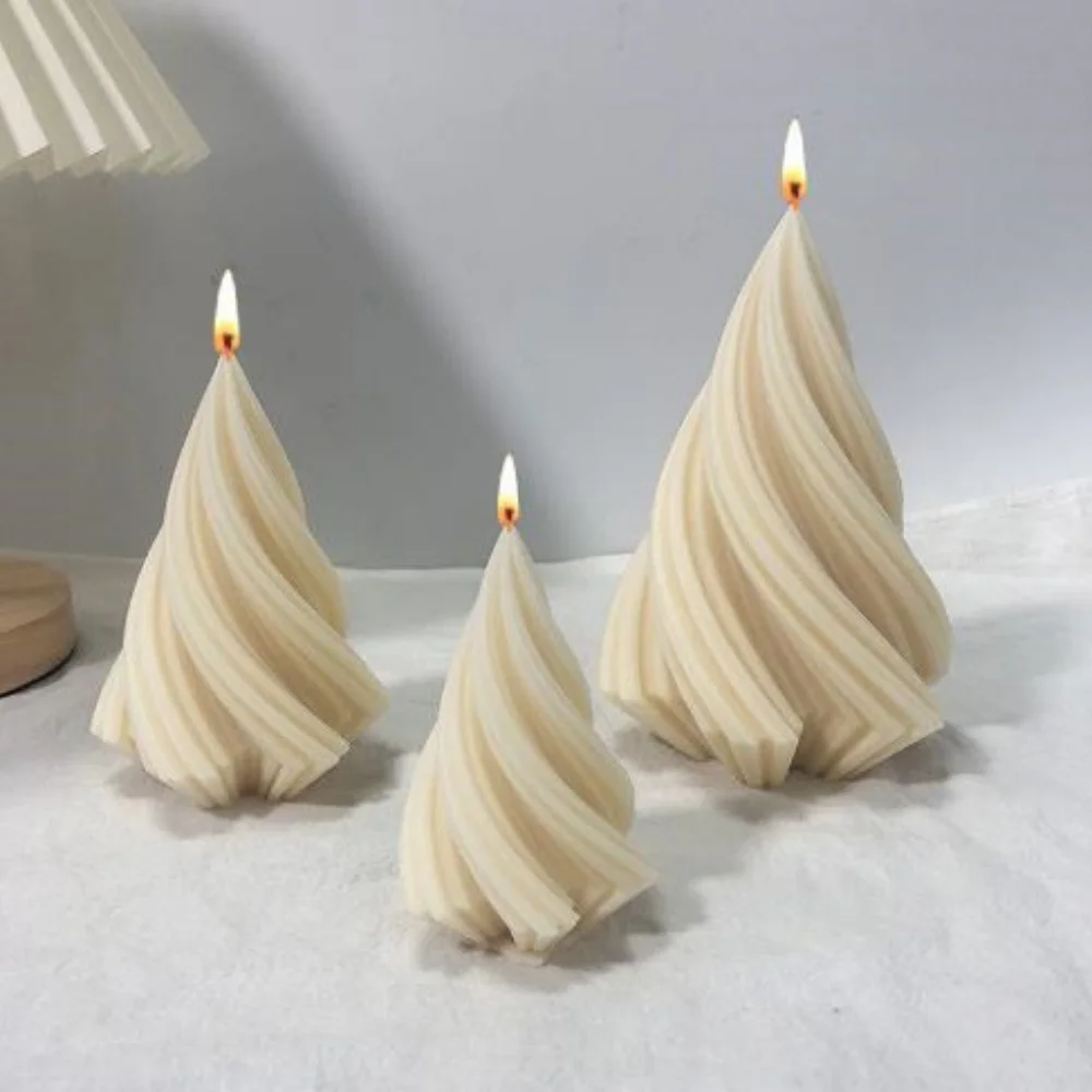 Candle Mold 1pc 3D Geometric Pillar Candle Mold for DIY Candle Making-Aromatherapy Resin Molds for Home Art Decor