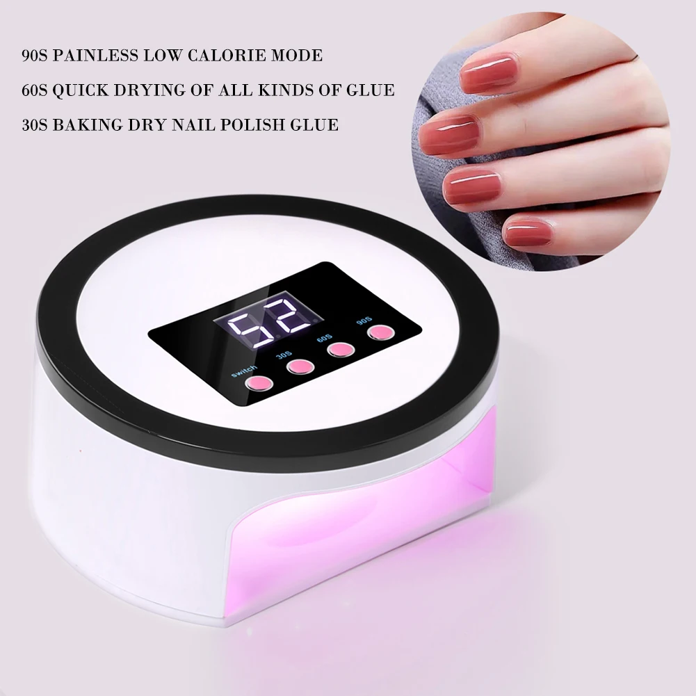 Cordless Nail Lamp 135w Uv Led Nail Dryer For Curing Gels Polish With
