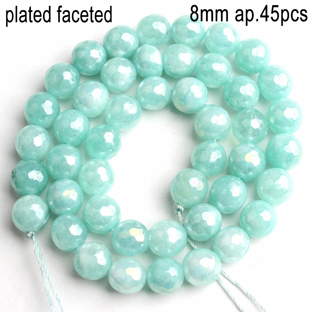 Blue Amazonite Natural Stone Beads - Variety Pack for Jewelry Making and DIY Accessories