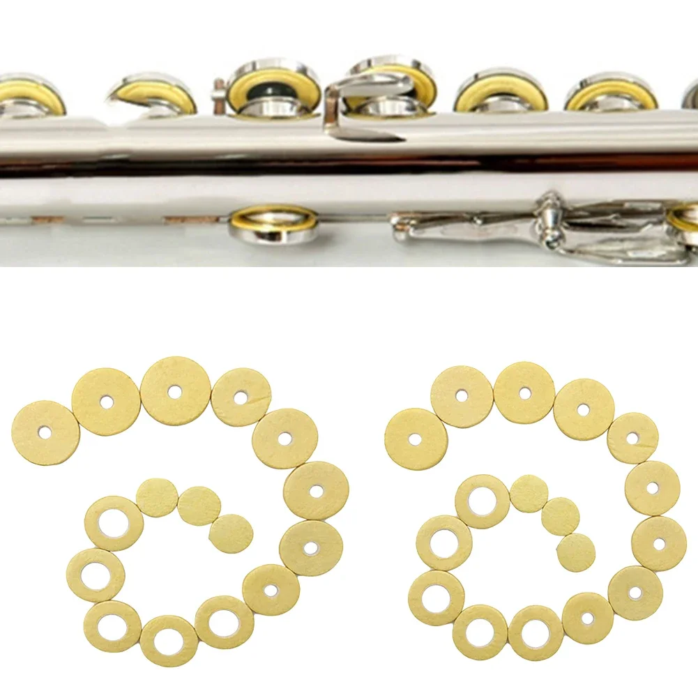 Yellow Flute Pads 17 Open Hole Durability High-quality Sheep Packaging Optimal Performance, flute pads