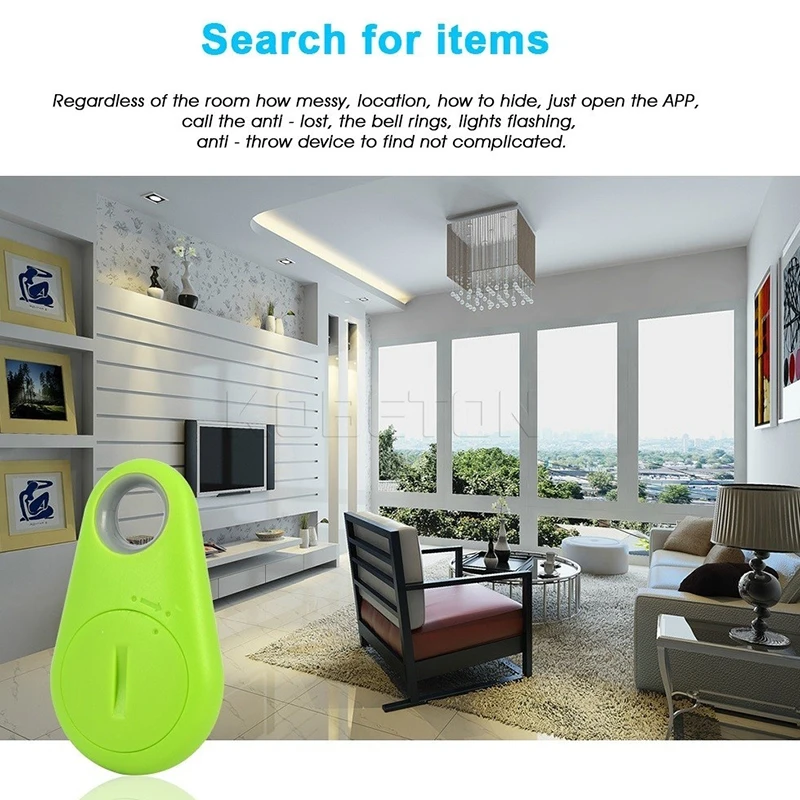 Portable Mini Pet GPS Locator Tracker Pet Dog Cat Anti-Lost Device Bluetooth Locator Car Kids Wallet Keychain Tracker