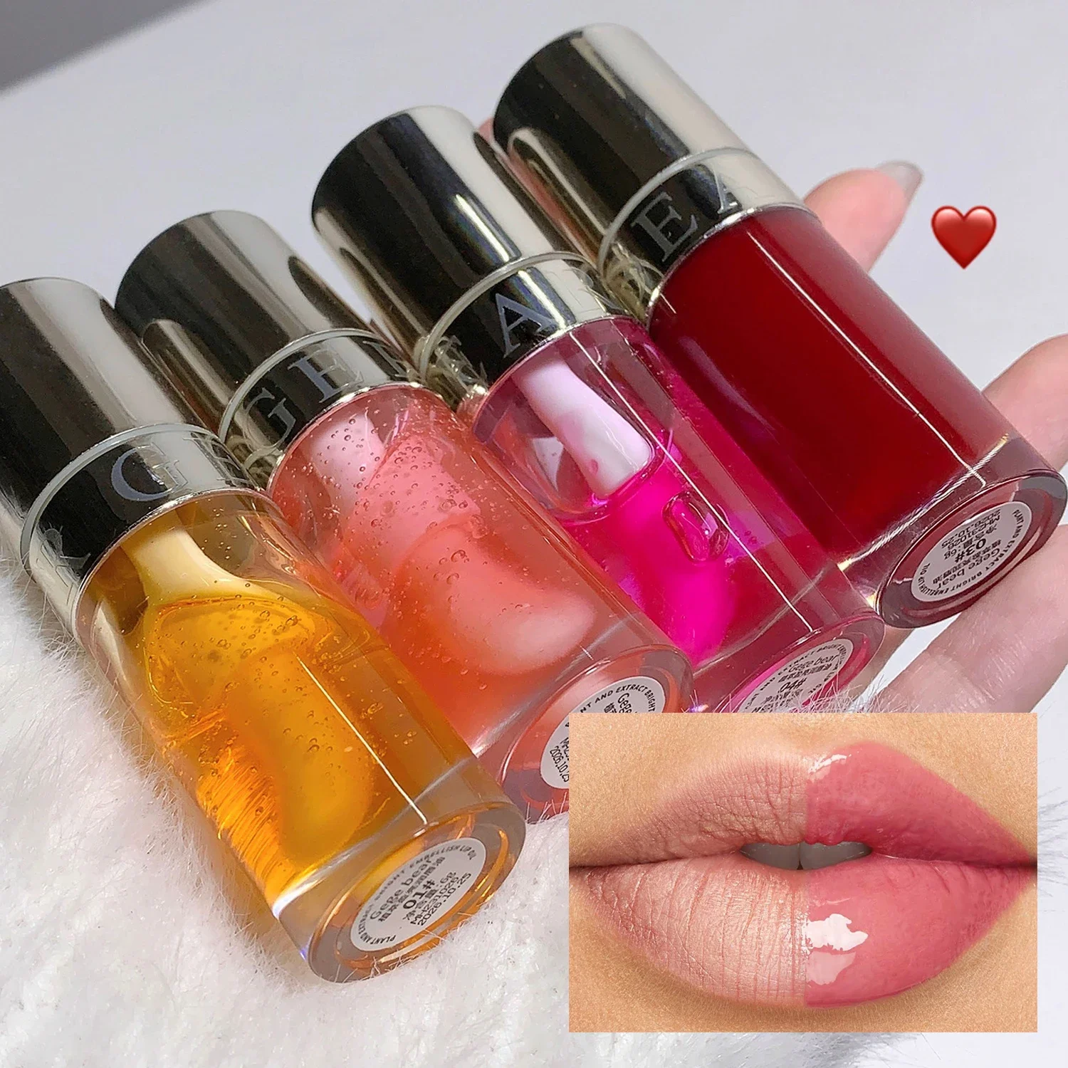 Specchio D'Acqua Olio Per Labbra Idratante Rimpolpante Trasparente Colorato Lipgloss Duraturo Idratante Lip Plumper Jelly Rossetto Labbra Trucco