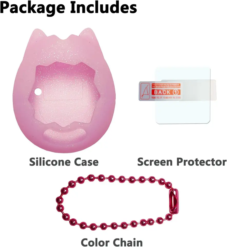Funda De Silicona Para Tamagotchi Paradise – Protectora Suave Con Cordón, Colores Rosa, Azul O Morado