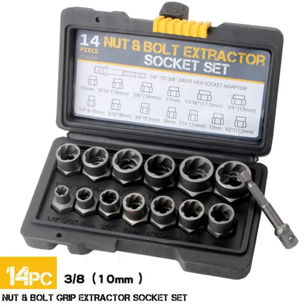 14piece Convenient And Reliable Socket Set For Home Repairs High Precision E-Torx Star Socket Bolts Nut Remover Set