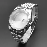 Neiton – boîtier de montre en verre saphir pour hommes, 36mm/39mm, adapté au mouvement NH36 NH34 NH35, à la mode, étanche, en acier inoxydable 4