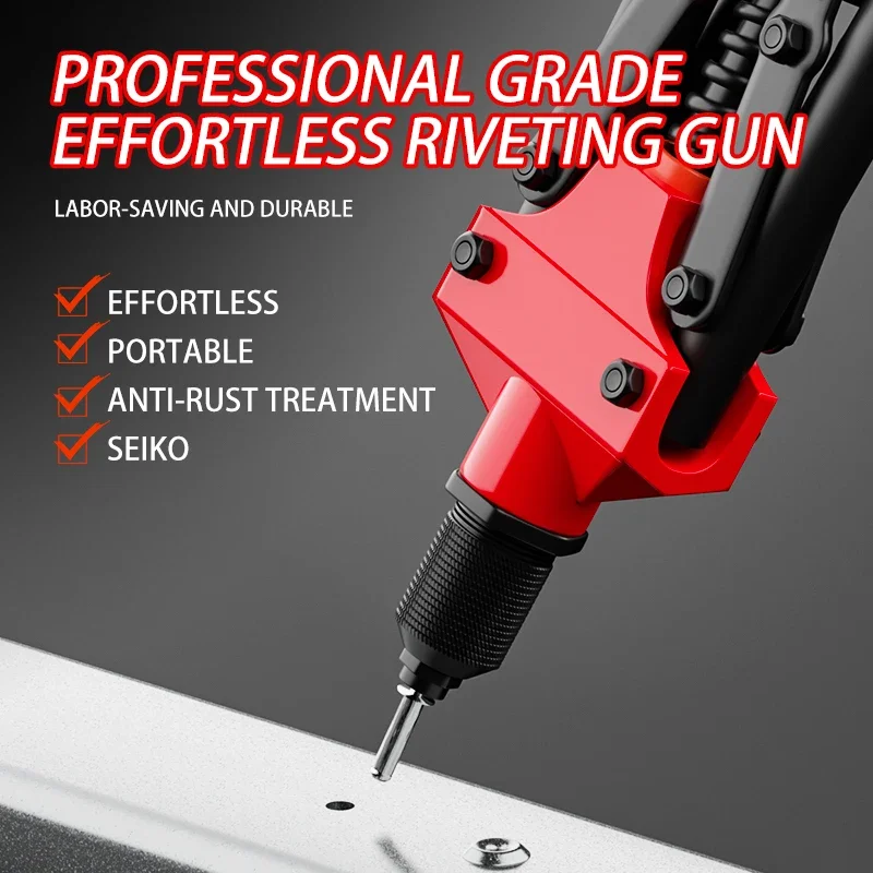 Heavy Duty Riveter Set Home Improvement Tools sPop Rivet Gun and Blind Rivets Assortment Kit Hand Tools - Image 2