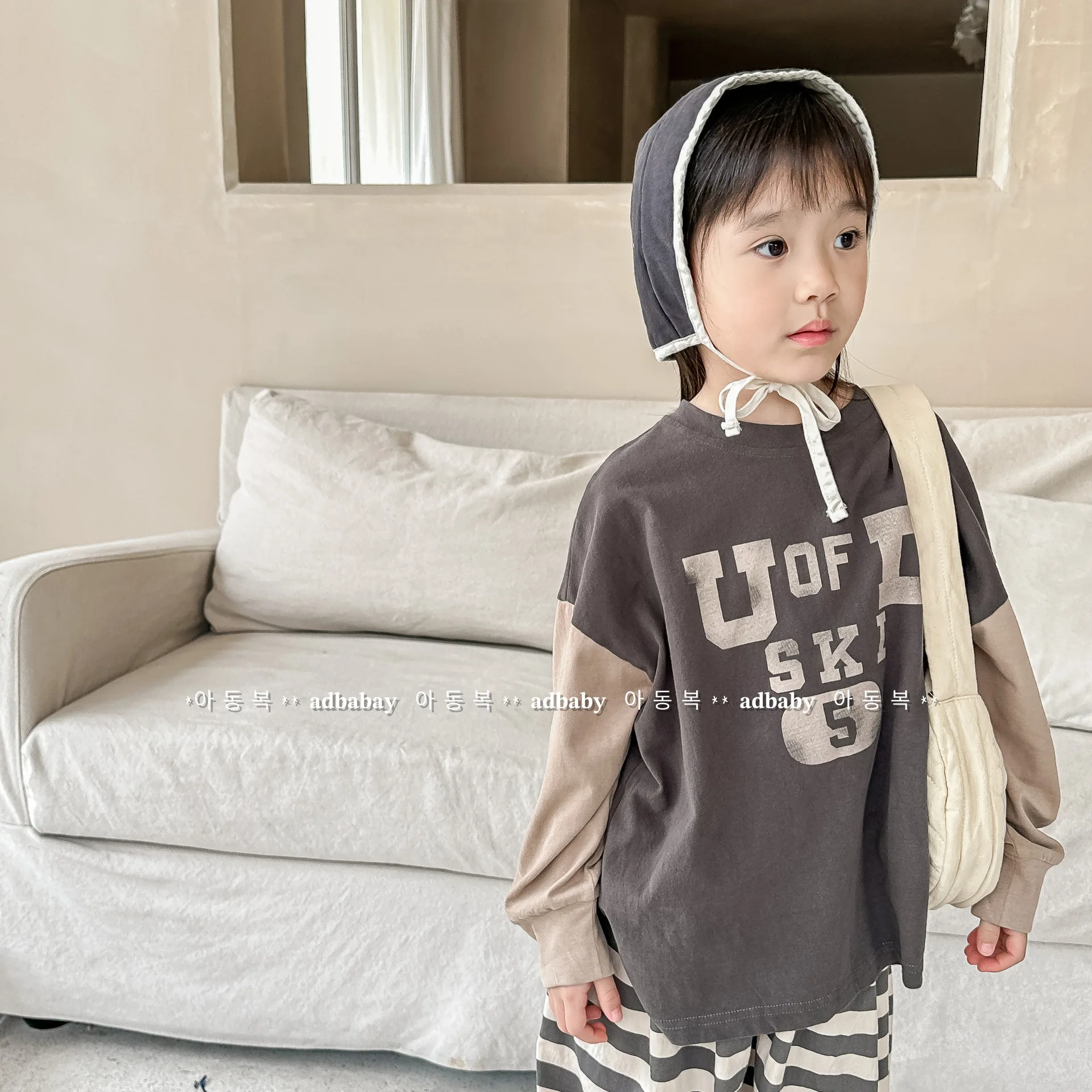 

Children Clothes Letter Print Girl T Shirt Spring 2023 Loose Long Sleeve Boy Bottoming Shirt Cotton Casual Kid's T Shirt Tees