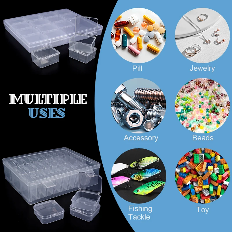 DIY Diamond Painting Embroidery Storage Box Nail Art Jewelry Rhinestone Mosaic Storage Container Multifunctional Box storage box jewelry box plastic storage box diamond painting storage box storage container