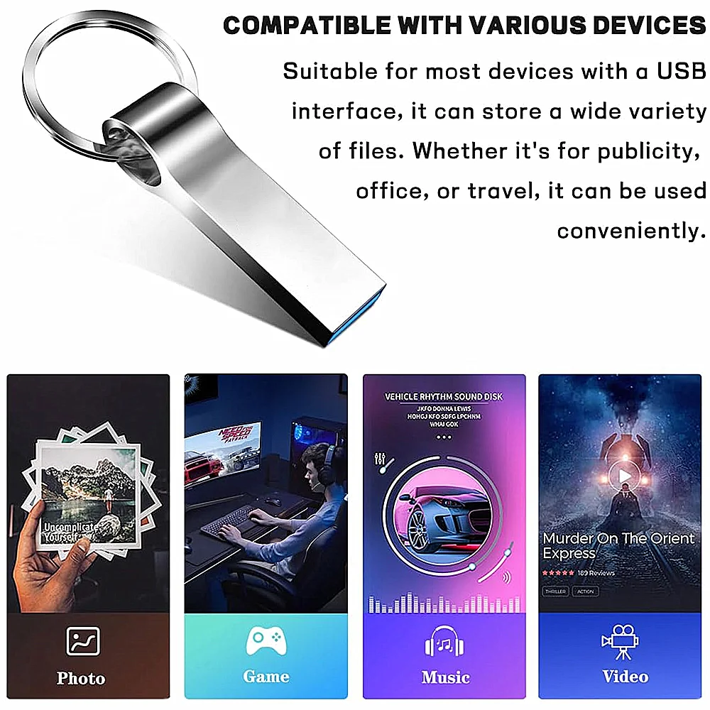 USB flash drive 128GB 256GB 512GB 2TB 1T 32GB 16GB 64GB 8GB 4GB flash drive
