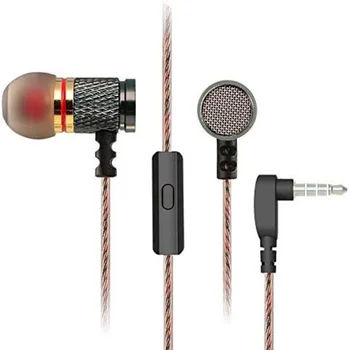 Cuffie cablate da 3,5 mm Cuffie intrauricolari Auricolari cablati con microfono Auricolari stereo bassi Cuffie sportive