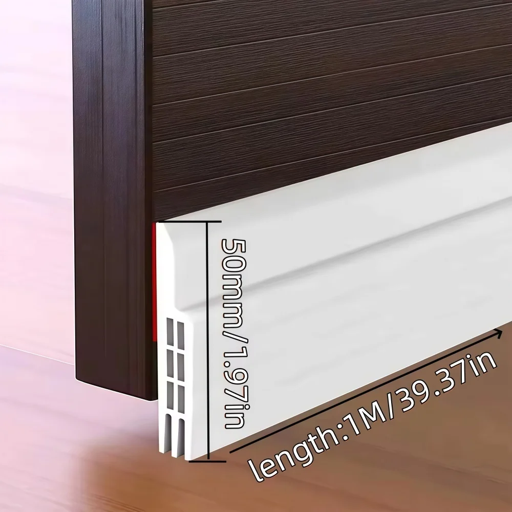 Door Draft Excluder Strip - Self-Adhesive Waterproof Seal