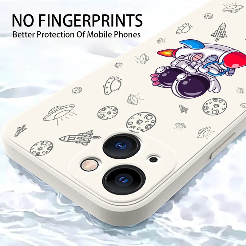 מגניב Cartoon אסטרונאוט טלפון מקרה עבור iPhone 13 7 7P 8 בתוספת 11 12 13 מקסימום פרו מיני SE 2020 6 6s X Xr Xs yhyh Elecom Flip כיסוי iphone xr card case