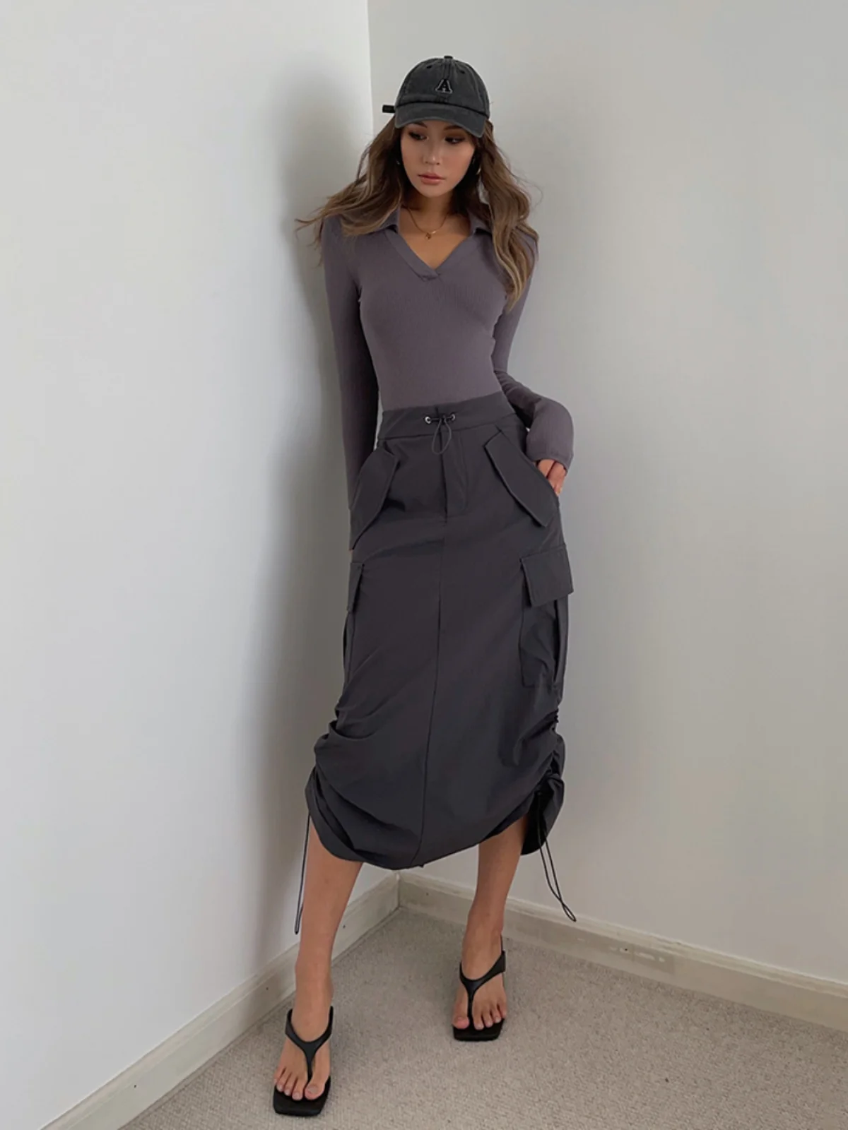 

Handsome Large Pocket Work Dress With High Visibility Crotch Covering And Drawstring