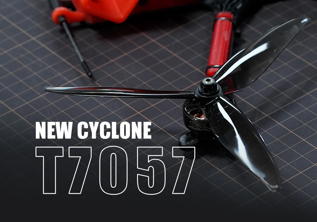 2 Paar Dalprop New Cyclone T7057 7057 CW CCW Requisiten 3-Blatt 7-Zoll-Propeller für FPV Racing Drone Long Range Frame Kit Teile – Detail 3