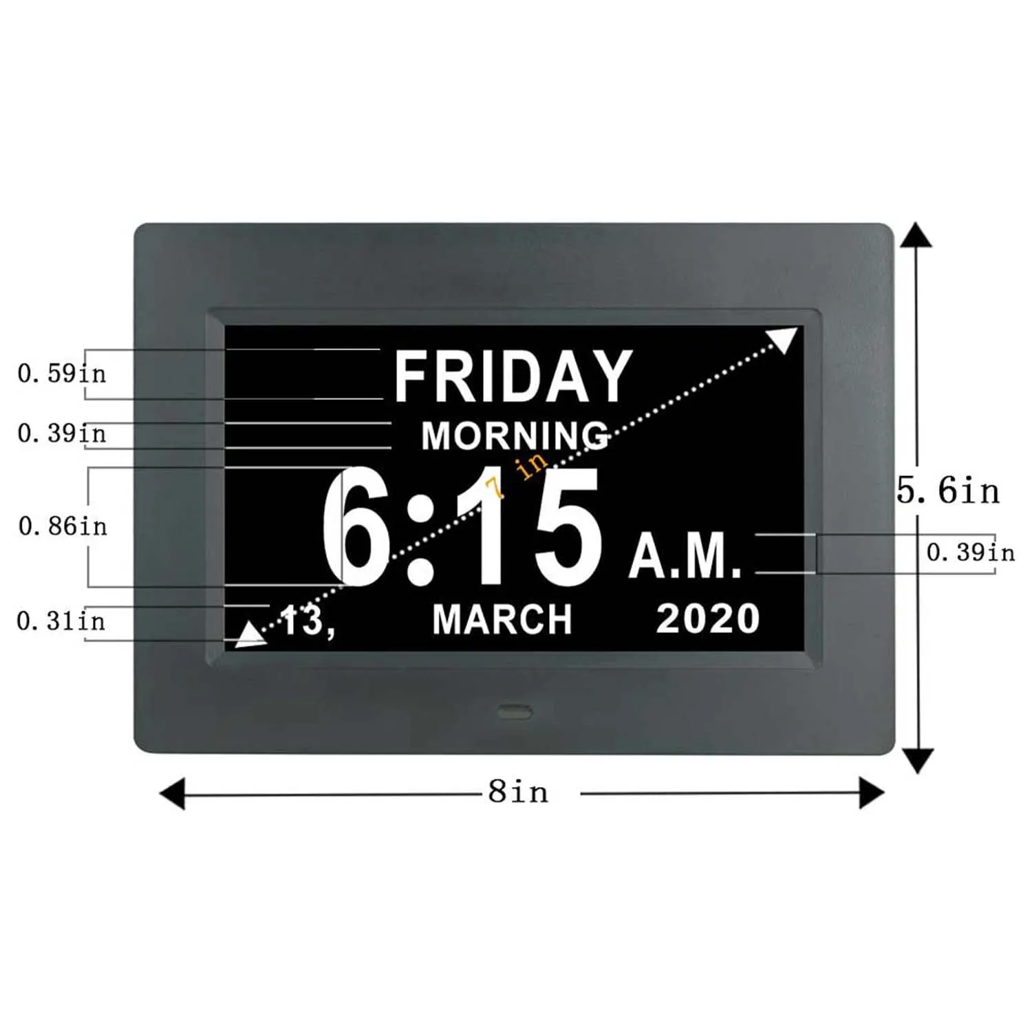 7 Inch Digital Calendar Day Date Time Clock 12 Alarm Auto Dimming 2022-new-large-digital-day-date-time-clock-digital-day-calendar