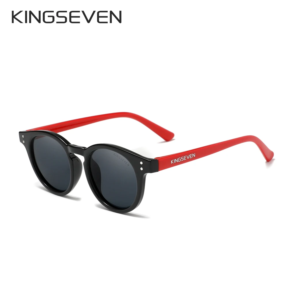 KINGSEVEN Round Polarized Kids Sunglasses Children Sun Glasses Fashion Boys Girls Shades Eyewear UV400