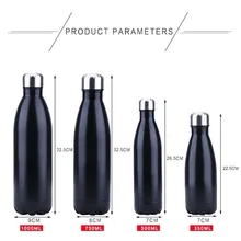  FSILE 350/500/750/1000ml Double Wall Stainles Steel Water Bottle Thermos Bottle Keep Hot and Cold Insulated Vacuum Flask Sport 