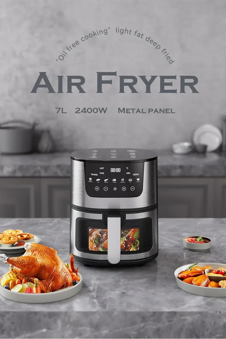 Description Picture 3 of itemSmart Air Fryer Electric visual window 7L Oil-free Air Fryer Automatic Household Kitchen 360°Baking Convection Oven Air Fryers