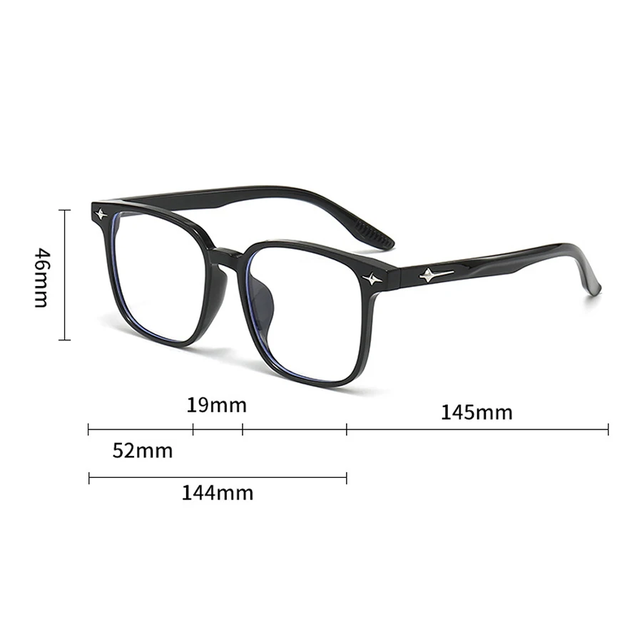 Eyeglasses Glasses Frame Retro Flat Lenses Anti Blue Light Casual Spectacle Eyewear anti blue light glasses eyewear frames fashion eyeglasses