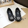 2024 Autumn New Children Leather Shoes for Girls Fashion Princess Style Soft Bottom Chic Bowtie for Wedding Party Versatile Shoe 3