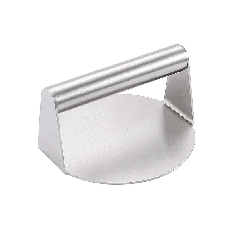 Stainless Steel Burger Press Kitchen Tool Meat Press 430 Non-Stick Round Square