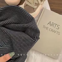 T-shirt rayé coréen à manches longues pour enfants, haut simple pour bébé, chemise chaude pour garçons et filles, printemps, automne 5