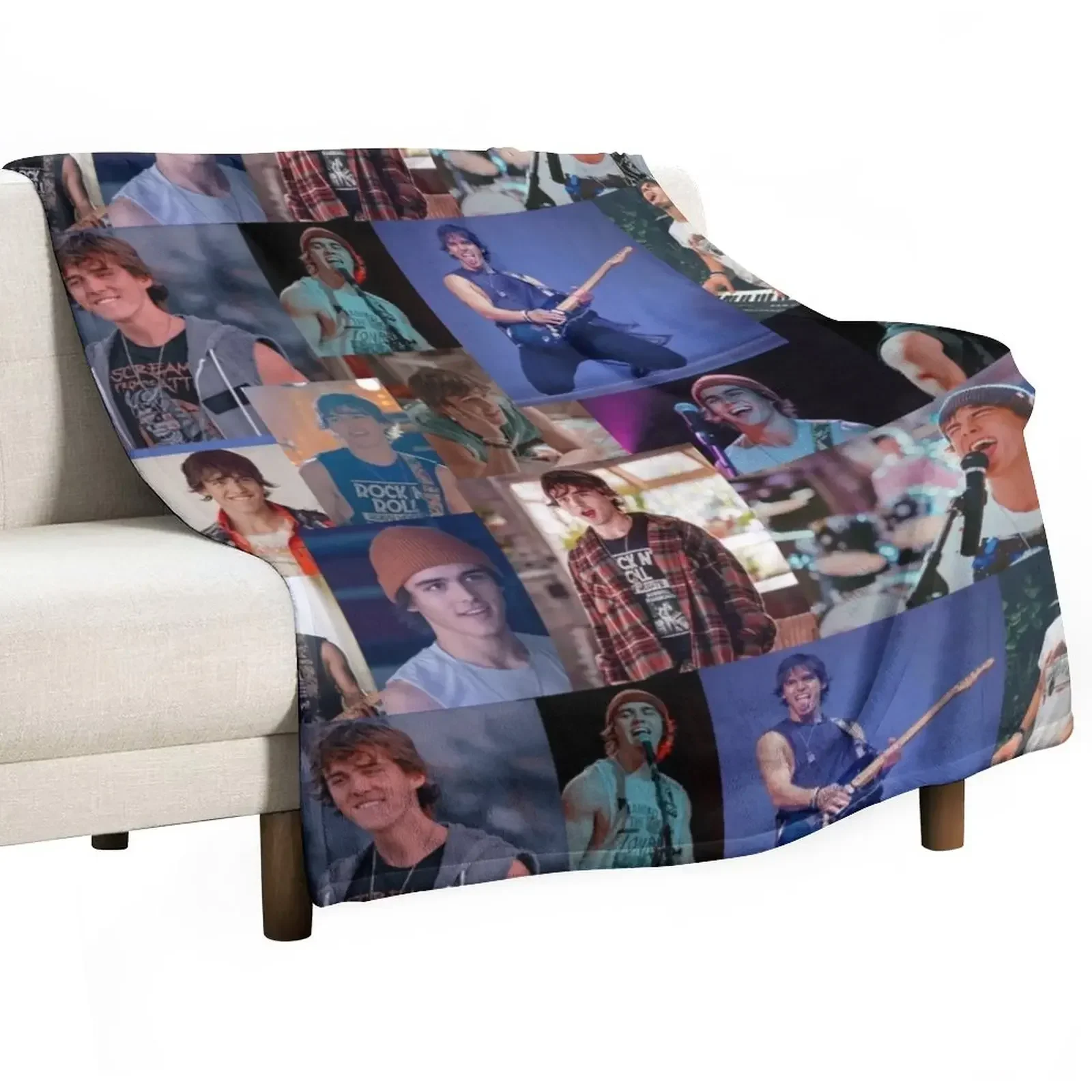 

Charlie Gillespie Luke collage Throw Blanket Summer Beddings Multi-Purpose Bed Fashionable Blankets
