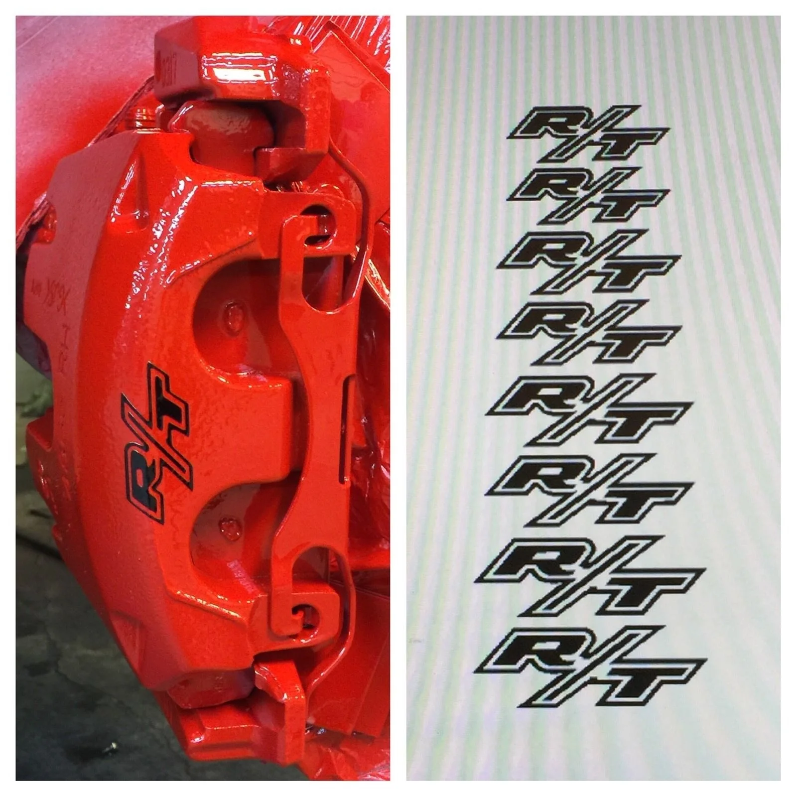 For 8pc R/T Dodge Durango Chrysler Brake Caliper Vinyl Sticker Decal