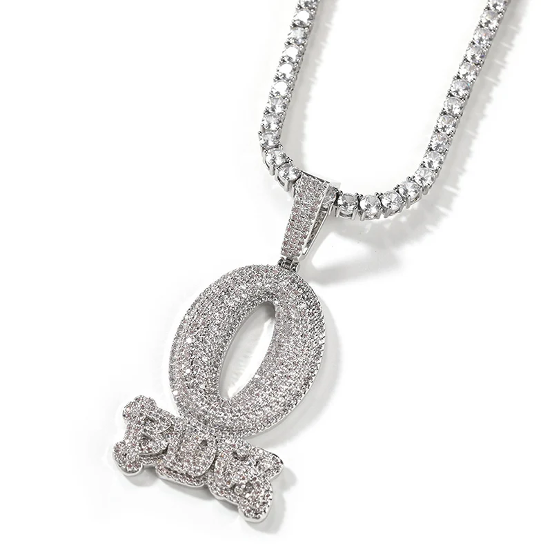 Hip Hop Prong Setting AAA CZ Stone Bling Iced Out Solid O