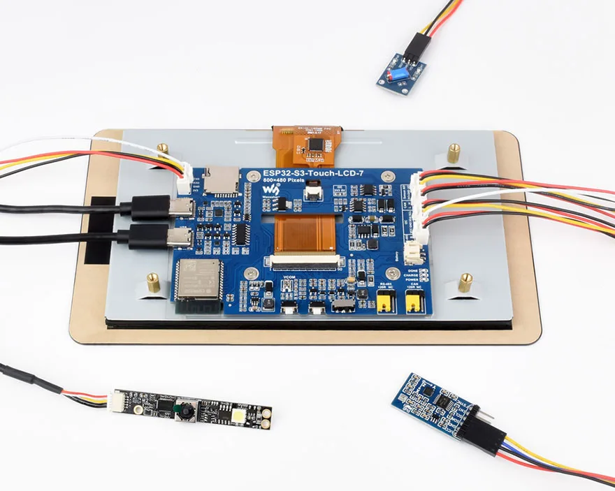 ESP32-S3-Touch-LCD-7 ESP32-S3  ġ ÷  ,    , 800  480,5 Ʈ ġ, 7 ġ